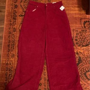 Free People CRVY GIA cord wide leg jeans. High waisted, size 33, tags on.